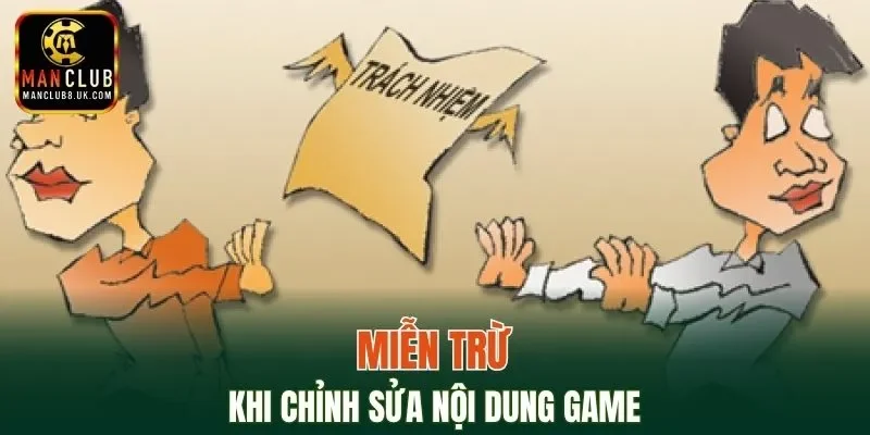 Lưu ý chỉnh sửa trò chơi